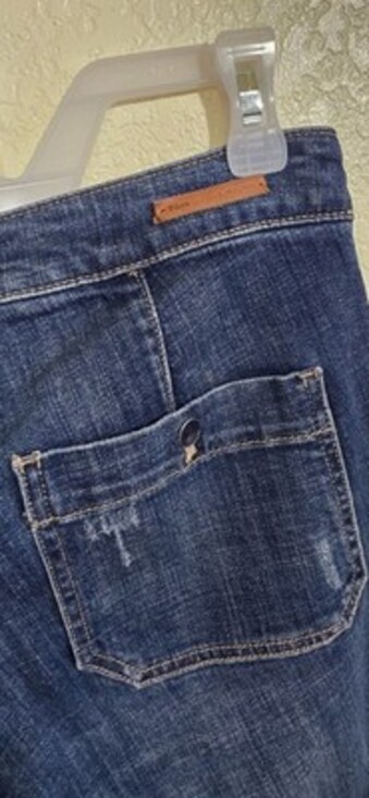 Pilcro Letterpress Jeans Women’s 28 Melanie Denim Cropped Wide Leg Anthropologie - Picture 5 of 7